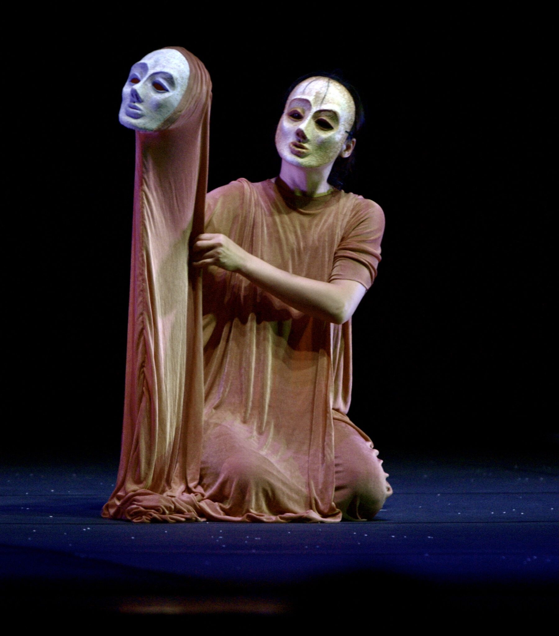 Hua Hua Zhang, a UConn puppetry graduate, performs in "Butterfly Dreams"  a puppetry performance at von der Mehden recital hall.