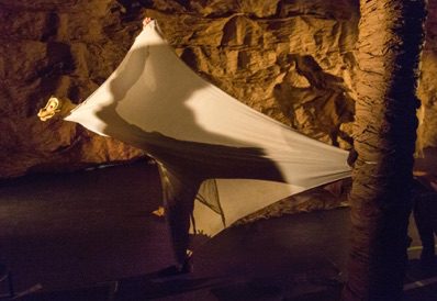 Photo:  Hua Hua Zhang's " Dream of Land", a site-specific and interactive performance piece; Invited dress rehearsal photographed: Thursday, February 25, 2016; 8:00 PM at Asian Arts Initiative; 1219 Vine St.; Philadelphia, PA . Photograph: © 2016 Richard Termine
PHOTO CREDIT - Richard Termine