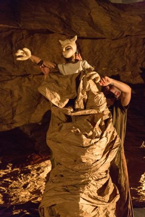 Photo:  Hua Hua Zhang's " Dream of Land", a site-specific and interactive performance piece; Invited dress rehearsal photographed: Thursday, February 25, 2016; 8:00 PM at Asian Arts Initiative; 1219 Vine St.; Philadelphia, PA . Photograph: © 2016 Richard Termine
PHOTO CREDIT - Richard Termine